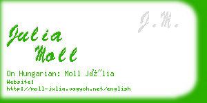 julia moll business card